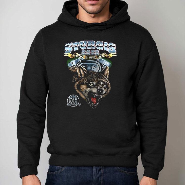Sturgis 2025 Black Hills Rally 85th Anniversary Harley Davidson Wolf Shirt Sturgis 2025 Black Hills Rally 85th Anniversary Harley Davidson Wolf Shirt