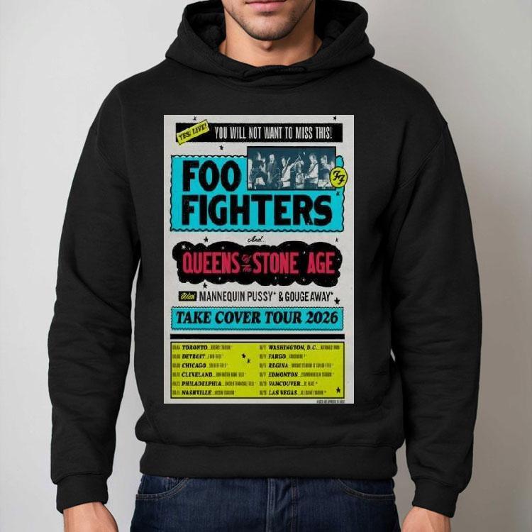 The Foo Fighters Announced Their Take Cover Tour 2026 Shirt The Foo Fighters Announced Their Take Cover Tour 2026 Shirt