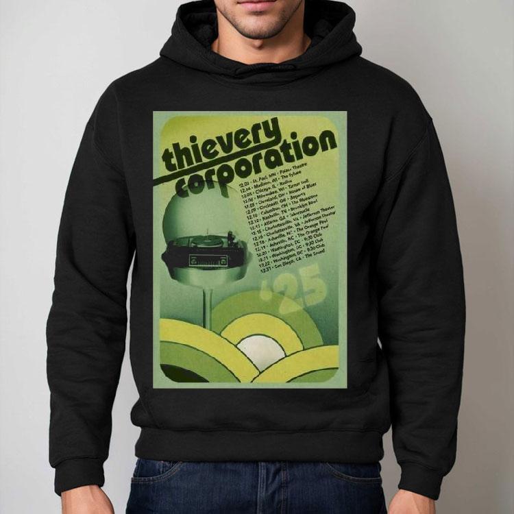 Thievery Corporation Midwest And South American 2025 Tour Shirt Thievery Corporation Midwest And South American 2025 Tour Shirt