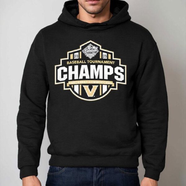 Vanderbilt Commodores Baseball Sec Champs 2025 Logo Shirt