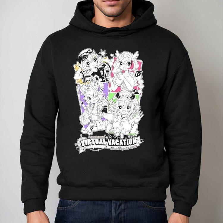Virtual Vacation Los Angeles 2025 Anime Shirt Virtual Vacation Los Angeles 2025 Anime Shirt