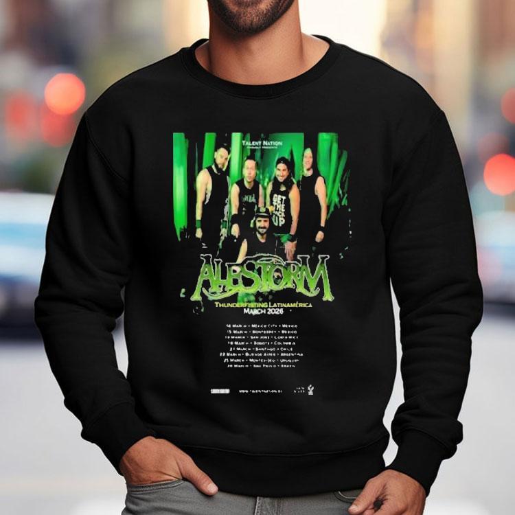 Alestorm Thunderfisting Latinamerica 2026 Shirt Alestorm Thunderfisting Latinamerica 2026 Shirt