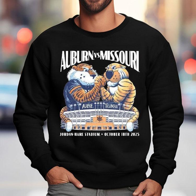 Auburn Tigers Vs Missouri Tigers Auble Truman Jordan Hare Stadium October 18th 2025 Shirt Auburn Tigers Vs Missouri Tigers Auble Truman Jordan Hare Stadium October 18th 2025 Shirt
