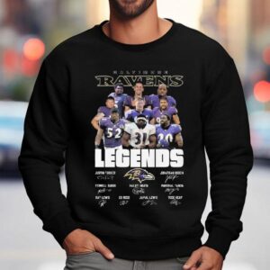 Baltimore Ravens Legends Players Signatures Sweatshirt