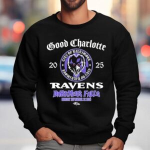 Baltimore Ravens X Good Charlotte Darkness Falls Game On Sep Sweatshirt