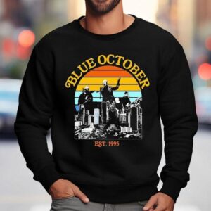 Blue October Est 1995 Photo Shirt 3 Blue October Est Photo Sweatshirt
