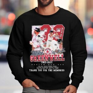 Boston Red Sox Hall Of Fame Mike Greenwell 1963-2025 The Gator Thank You For The Memories Signatures Shirt 3 Boston Red Sox Hall Of Fame Mike Greenwell The Gator Thank You For The Memories Signatures Sweatshirt