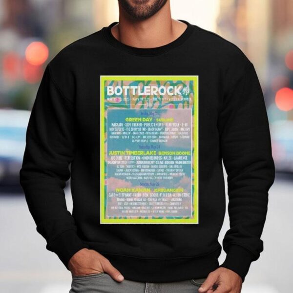 Bottlerock Napa Valley, The First Taste Of Summer May 23-25 2025 Tour Shirt