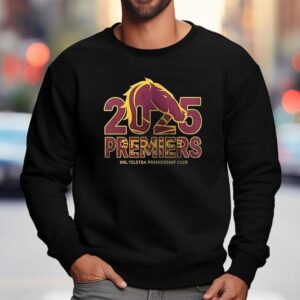 Brisbane Broncos Telstra Premiers National Rugby League Trophy Logo Sweatshirt
