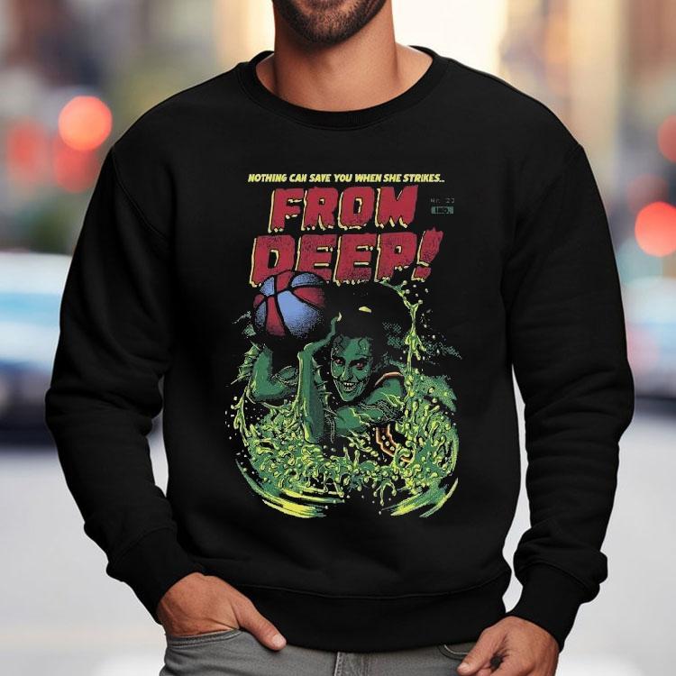 Caitlin Clark Nothing Can Save You When She Strikes From Deep Shirt Caitlin Clark Nothing Can Save You When She Strikes From Deep Shirt