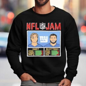 Cam Skattebo And Jaxson Dart New York Giants Nfl Jam 2025 Shirt 3 Cam Skattebo And Jaxson Dart New York Giants Nfl Jam Sweatshirt