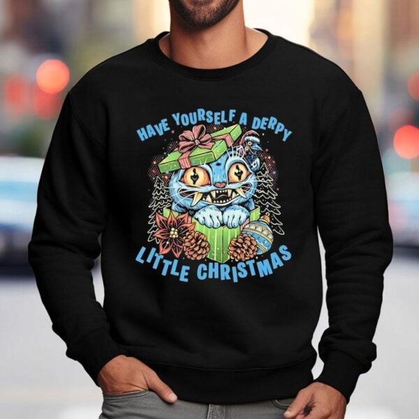 Cat Have Yourself A Derpy Little Christmas Shirt