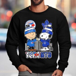 Charlie Brown And Snoopy X Toronto Blue Jays And Toronto Maple Leafs Sweatshirt
