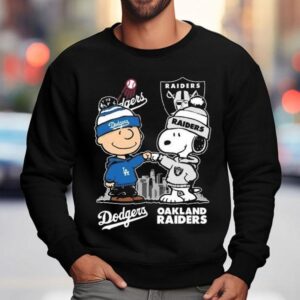 Charlie Brown Los Angeles Dodgers X Snoopy Las Vegas Raiders Skyline 2025 Shirt 3 Charlie Brown Los Angeles Dodgers X Snoopy Las Vegas Raiders Skyline Sweatshirt
