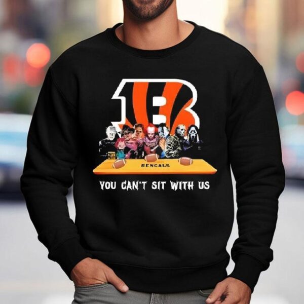 Cincinnati Bengals Horror Movies Halloween You Can’t Sit With Us Shirt