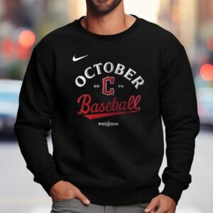 Cleveland Guardians Postseason October Baseball Logo Sweatshirt
