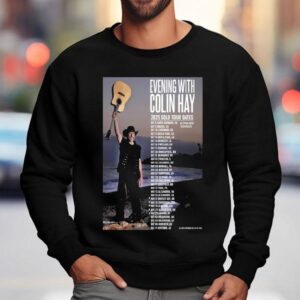 Colin Hay Evening Solo Tour Dates Guitar Sweatshirt