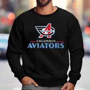 Columbus Aviators Lockup Logo Sweatshirt