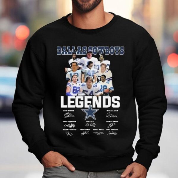Dallas Cowboys Legends Players Signatures 2025 Shirt