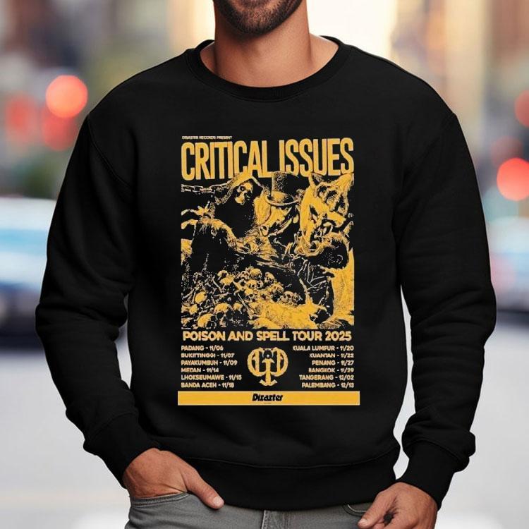 Disaster Critical Issues Poison And Spell Tour 2025 Dates Shirt Disaster Critical Issues Poison And Spell Tour 2025 Dates Shirt