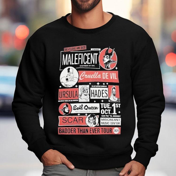 Disney Villains World Concert Tour 2024 Shirt Disney Villains World Concert Tour 2024 Shirt