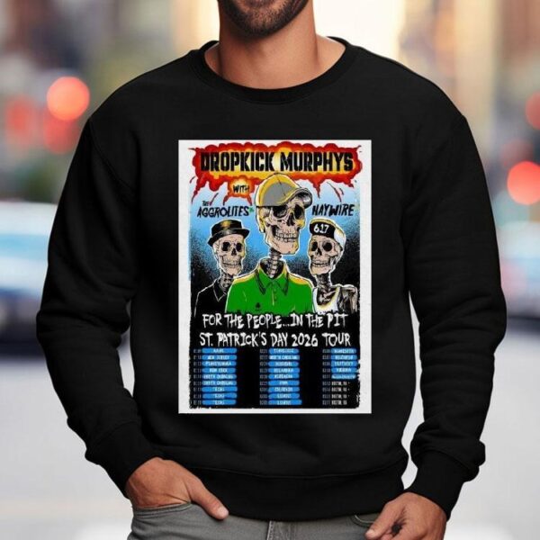 Dropkick Murphys St. Patrick’s Day Tour 2026 Shirt