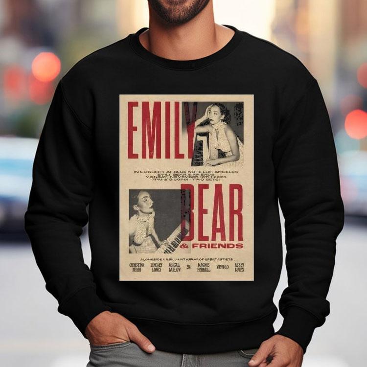 Emily Bear And Friends Live In Concert At Blue Note Los Angeles On November 10 2025 Shirt Emily Bear And Friends Live In Concert At Blue Note Los Angeles On November 10 2025 Shirt