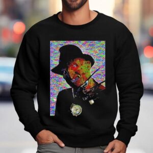 Freddy Bling Graphic Horror Halloween Sweatshirt