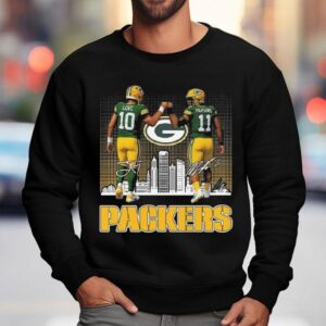 Green Bay Packers Love And Parsons Skyline Signatures Sweatshirt