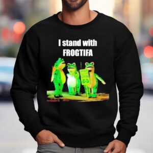 I Stand With Frogtifa Portland Frog Sweatshirt