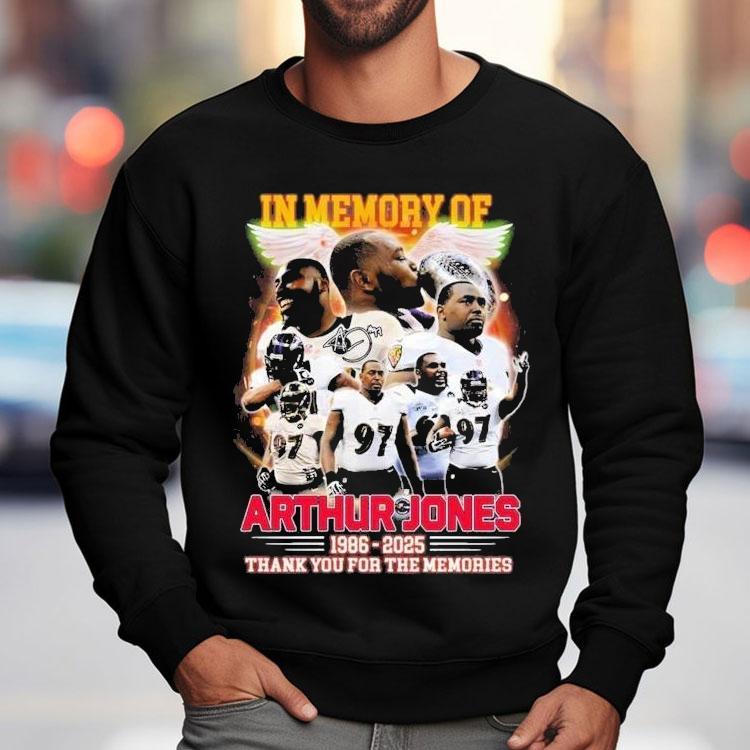 In Memory Of Arthur Jones Baltimore Ravens 1986 2025 Thank You For The Memories Wings Signature Shirt In Memory Of Arthur Jones Baltimore Ravens 1986 2025 Thank You For The Memories Wings Signature Shirt