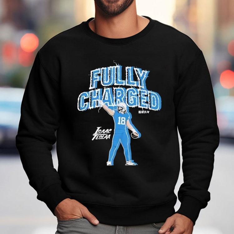 Isaac Teslaa Detroit Fully Charged Player Shirt Isaac Teslaa Detroit Fully Charged Player Shirt