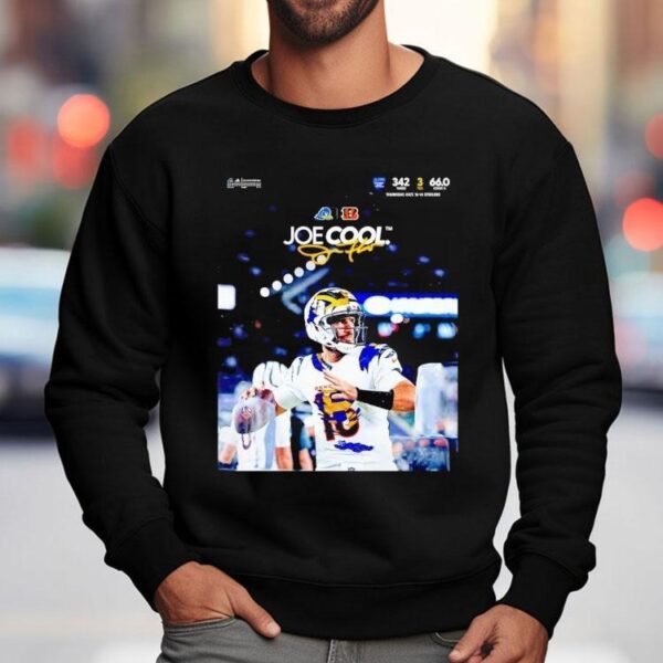 Joe Flacco Joe Cool Delaware Blue Hens X Cincinnati Benglas 2025 Shirt