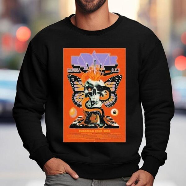 Kadavar + Slomosa O.r.b Tour European 2025 Skull Shirt