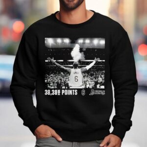Lebron James Lakers All Time Scoring Points Sweatshirt