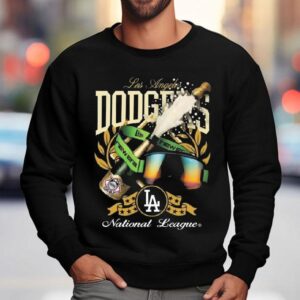 Los Angeles Dodgers 2025 National League Champions New Era Shirt 3 Los Angeles Dodgers National League Champions New Era Sweatshirt