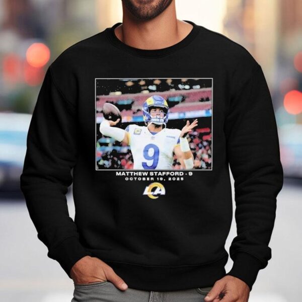 Matthew Stafford October 19 2025 Los Angeles Rams Nfl Flash Features Week 7 Shirt