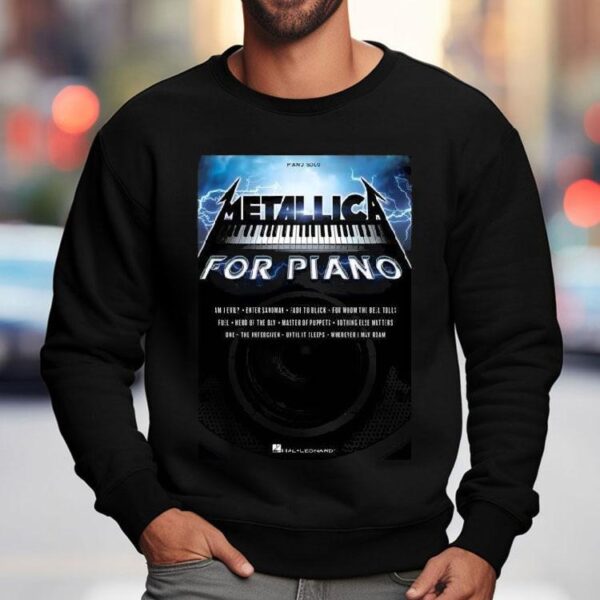 Metallica For Piano Solo Book Cover Wall Shirt