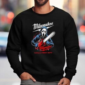 Milwaukee Tools Ghost Face With Chainsaw Halloween Sweatshirt