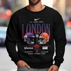 Minnesota Vikings Vs Cleveland Browns International Games London Sweatshirt