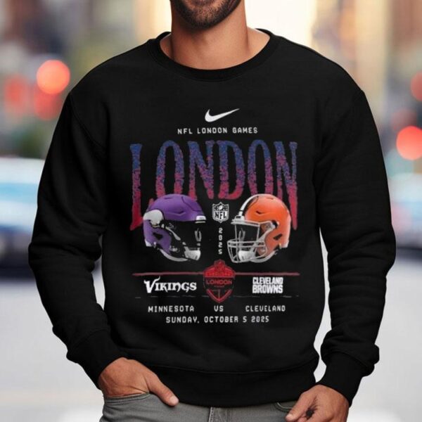 Minnesota Vikings Vs Cleveland Browns International Games London 2025 Shirt