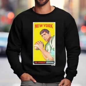 New York Jets Joe Namath Trading Card Sweatshirt