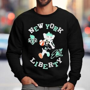 New York Liberty Mascot Shirt 3 New York Liberty Masco Sweatshirt