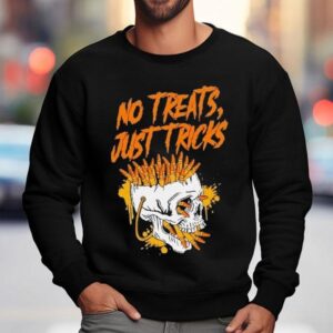 No Treats Just Tricks Halloween Skull Shirt 3 No Treats Just Tricks Halloween Skull Sweatshirt