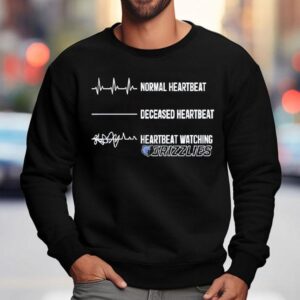 Normal Heartbeat Deceased Heartbeat Heartbeat Watching Memphis Grizzlies Sweatshirt