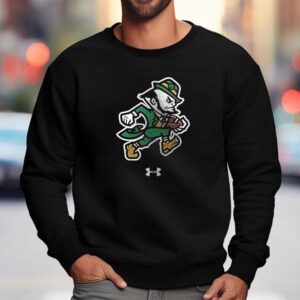 Notre Dame Fighting Irish Leprechaun Tech Stretch Masco Sweatshirt