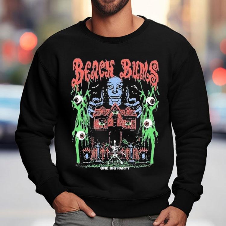 One Big Party X Beach Bums Haunted Skeleton Shirt One Big Party X Beach Bums Haunted Skeleton Shirt