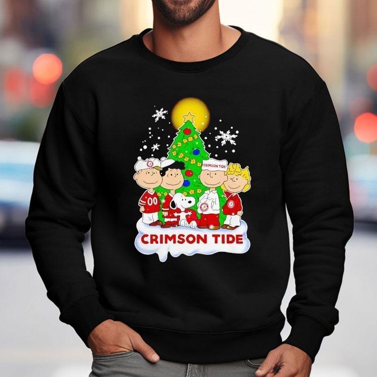 Peanuts Characters Alabama Crimson Tide Christmas Shirt Peanuts Characters Alabama Crimson Tide Christmas Shirt