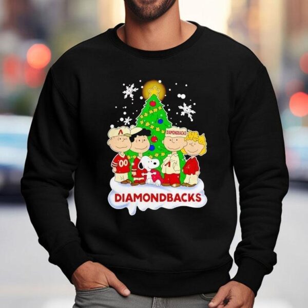 Peanuts Characters Arizona Diamondbacks Christmas Shirt