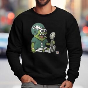 Philadelphia Eagles Jalen Hursts Mascot Cartoon Shirt 3 Philadelphia Eagles Jalen Hursts Mascot Cartoon Sweatshirt